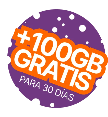 100GB gratis para 30 días